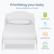 Shop Dream On Me Sydney Toddler Bed, White at GoodBuy Gear