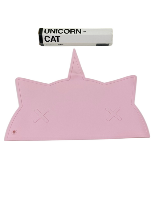 Bam Bam Boom Unicorn Cat Placemat, Pink