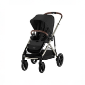Shop Cybex Gazelle S Modular Stroller, 2024, Moon Black, Taupe Frame at GoodBuy Gear
