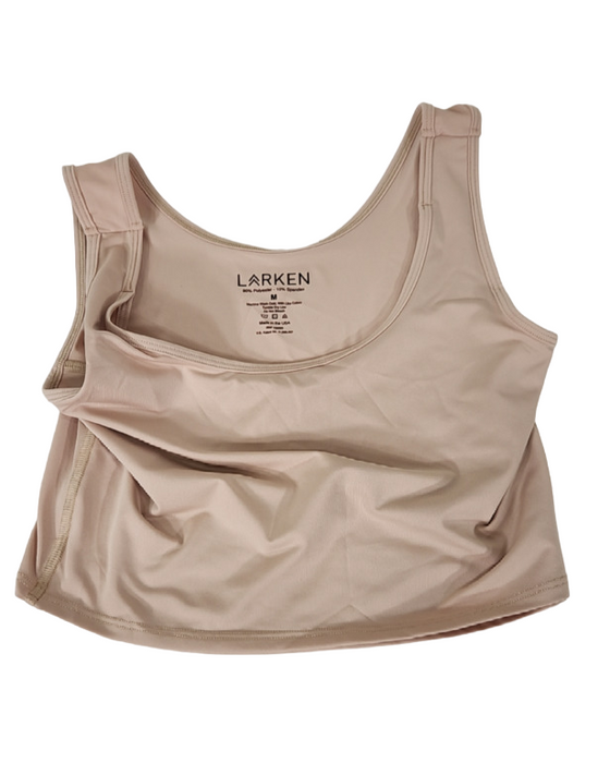 Shop Larken The Larken X Nursing Bra, Medium, Sand at GoodBuy Gear