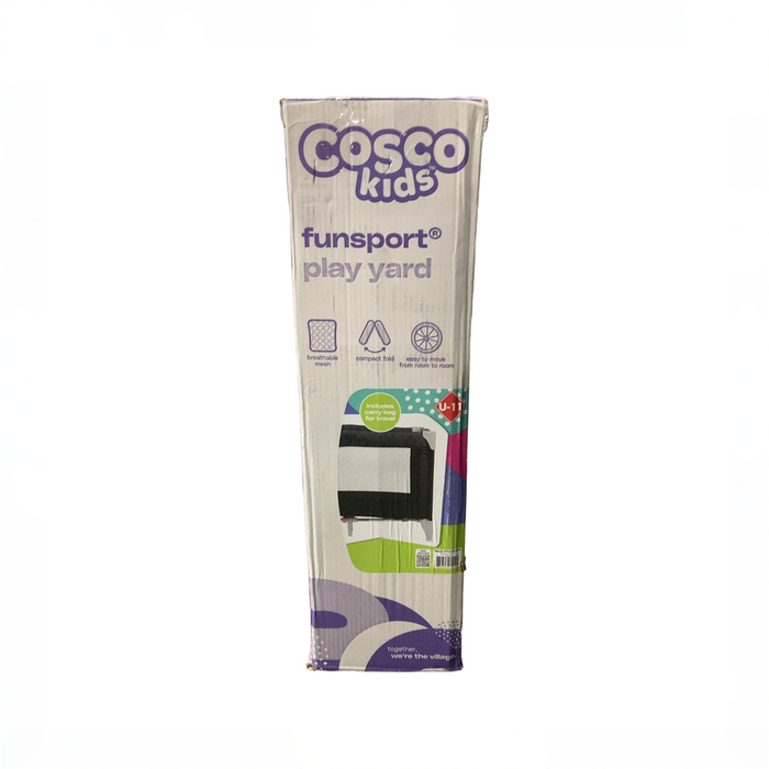 Shop Cosco Kids Funsport Play Yard, Noir Dot at GoodBuy Gear