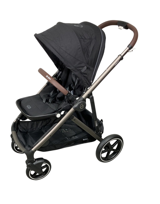 Shop Cybex Gazelle S Modular Stroller, 2023, Moon Black, Taupe Frame at GoodBuy Gear