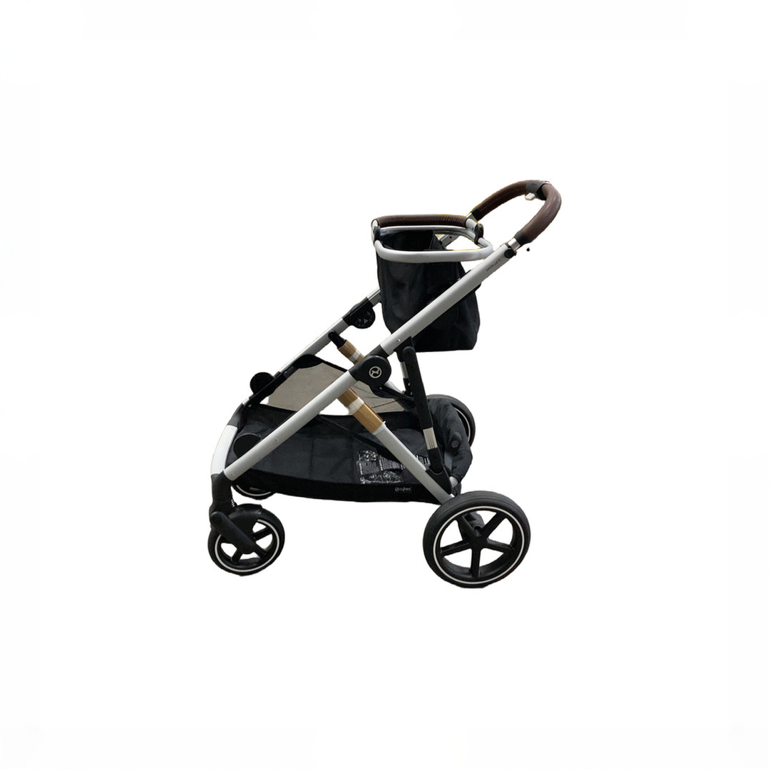 gazelle cybex Cybex Gazelle S Modular Stroller, 2024, Moon Black, Silver Frame