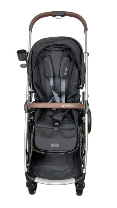 Shop Cybex Gazelle S Modular Stroller, 2024, Moon Black, Silver Frame at GoodBuy Gear