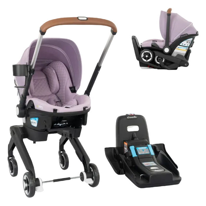 Shop Evenflo Shyft Dual Ride Infant Car Seat Stroller Combo, 2025, Agate, with Carryall Storage and Green & Gentle Fabric at GoodBuy Gear