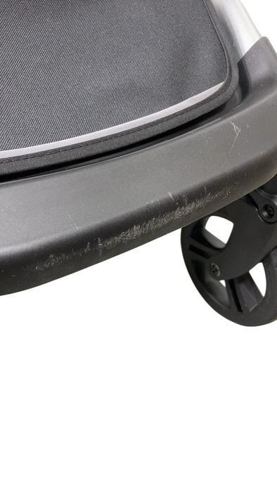 Shop Mockingbird Single to Double 2.0 Stroller, 2024, Black, Silver With Black Leather, Watercolor Drops at GoodBuy Gear