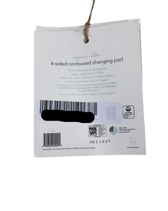 Shop Naturepedic Organic Cotton Changing Pad 2 Sided Contoured, Natural at GoodBuy Gear