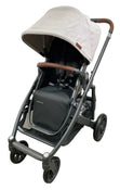 UPPAbaby CRUZ V2 Stroller, 2024, Anthony(White and Grey Chenille) HIDDEN REPLACEMENT #386459-Strollers-GoodBuy Gear