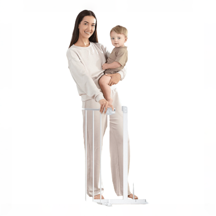 Shop Comfy Cubs Baby Safety Gate with 3 Extensions, White at GoodBuy Gear