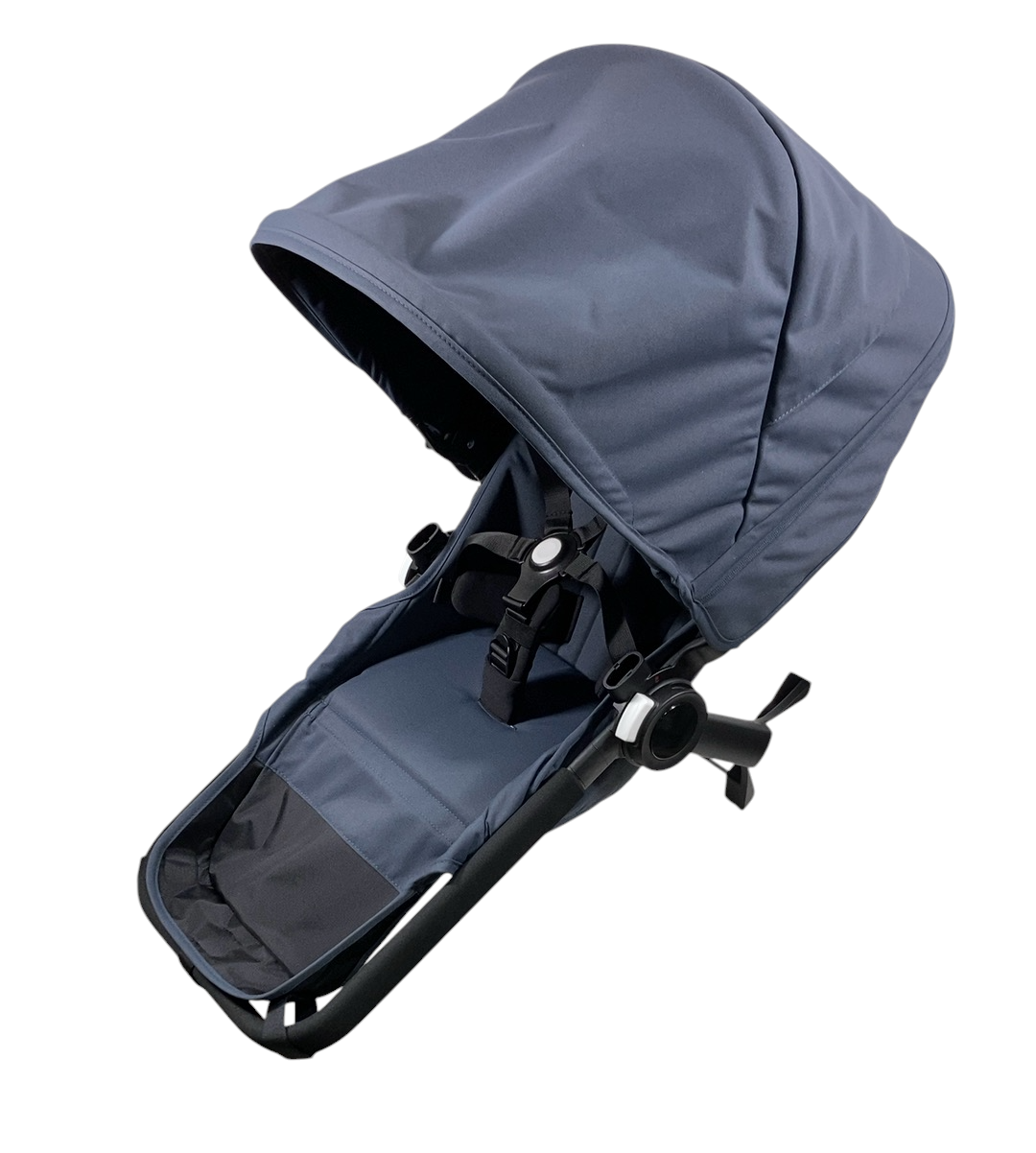 bugaboo donkey duo blue Bugaboo Donkey 5 Duo Extension Set, Black Frame, Stormy Blue, 2024, St