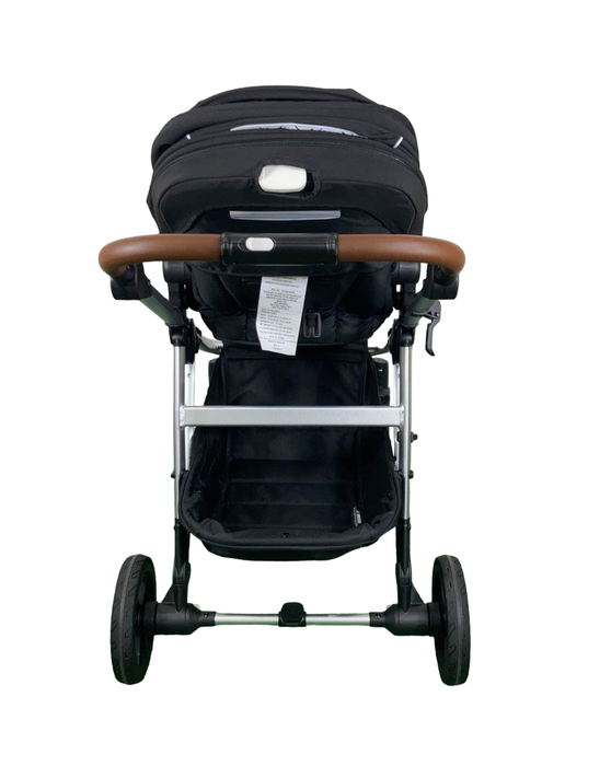 Mockingbird Single to Double 2.0 Stroller, Black, Windowpane, Silver With Penny Leather, 2024