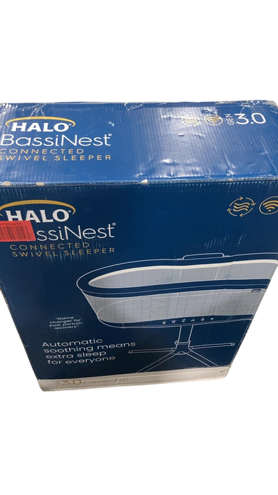 Shop Halo BassiNest Connected Swivel Sleeper 3.0, White/Grey at GoodBuy Gear