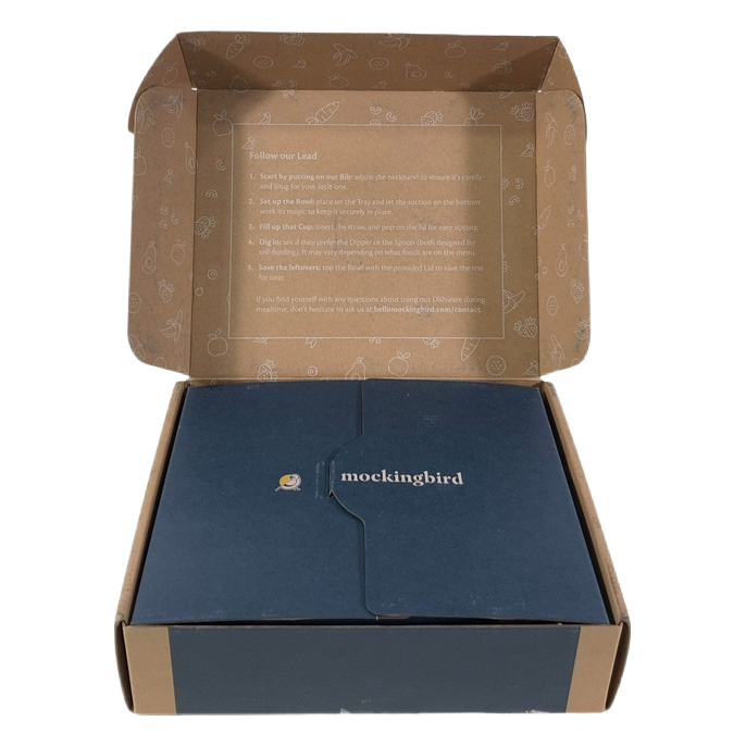 Shop Mockingbird Early Eaters Dishware Set, Sky Blue at GoodBuy Gear
