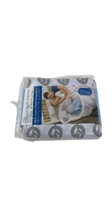 Shop Halo BassiNest Sleeper Fitted Sheet, Grey Leaf at GoodBuy Gear