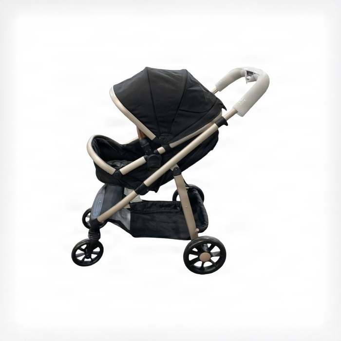 Shop Monbebe Lynx 6-in-1 Modular Travel System Stroller, 2024, Black & Gold at GoodBuy Gear