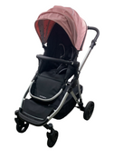 Shop Mockingbird Single to Double 2.0 Stroller, 2024, Bloom, Silver With Black Leather, Watercolor Drops at GoodBuy Gear