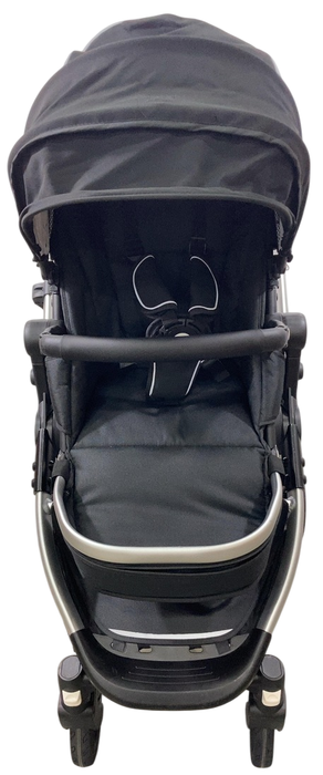 Shop Mockingbird Single 2.0 Stroller, 2024, Black, Silver With Black Leather, Watercolor Drops at GoodBuy Gear