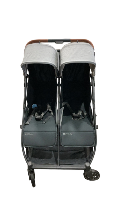 Shop UPPAbaby Minu Duo Stroller, 2024, Greyson(Charcoal Mélange/Carbon Frame/Saddle Leather) at GoodBuy Gear