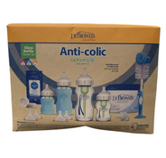 Shop Dr. Brown's Natural Flow Anti-Colic Options+ Wide-Neck Glass Baby Bottle & HappyPaci Starter Set, Blue at GoodBuy Gear