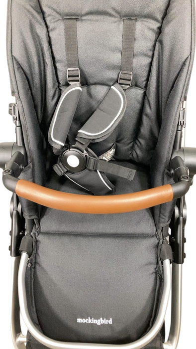 Shop Mockingbird Single to Double 2.0 Stroller, 2024, No Canopy, No Canopy, Silver With Penny Leather at GoodBuy Gear