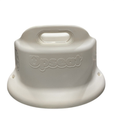Shop Upseat Baby Floor & Booster Seat with Tray, Coconut (White) at GoodBuy Gear