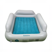Shop SlumberPod SlumberTot Inflatable Toddler Bed, Gray/Teal at GoodBuy Gear