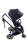 Shop Cybex PRIAM Stroller, 2017, Deep Black, Chrome With Black Details at GoodBuy Gear