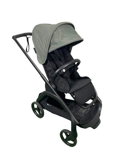 secondhand Bugaboo Dragonfly Bassinet and Seat Stroller, 2023, Black, Midnight Black, Forest Green HIDDEN REQ 5.24