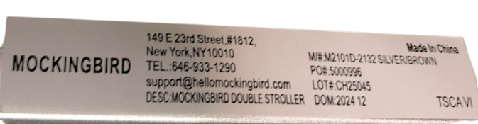 Shop Mockingbird Single to Double 2.0 Stroller, 2024, Black, Silver With Penny Leather, Windowpane at GoodBuy Gear