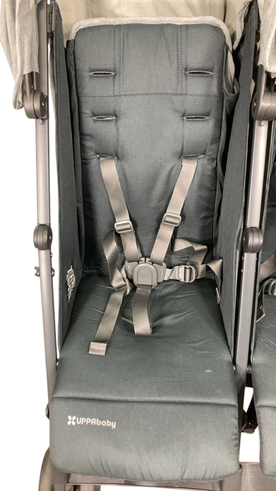Shop UPPAbaby G-Link V2 Double Stroller, 2022, Greyson (Charcoal Melange) at GoodBuy Gear