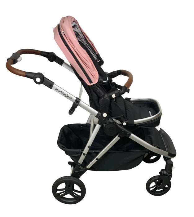 Shop Mockingbird Single to Double 2.0 Stroller, Bloom, Windowpane, Silver With Penny Leather, 2025 at GoodBuy Gear