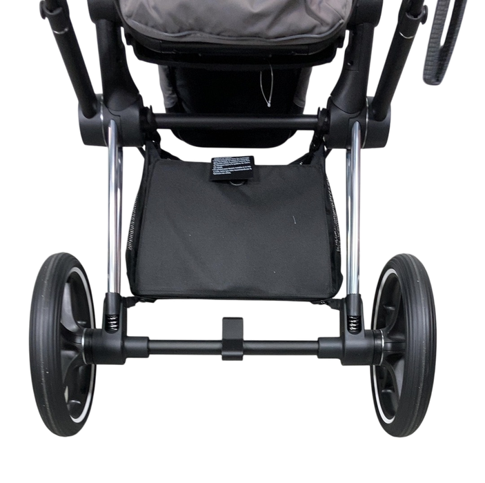 Shop Cybex PRIAM Stroller, 2019, Manhattan Grey, Chrome With Black Details at GoodBuy Gear