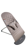 Shop BabyBjorn Bouncer Bliss, Dark Gray Frame, Sand Gray Cotton Classic Quilt at GoodBuy Gear