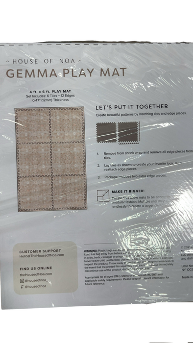 Shop House of Noa Little Nomad Play Mat, 6x8, Gemma, Linen at GoodBuy Gear