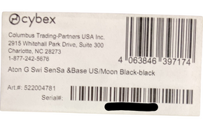 Shop Cybex Aton G Swivel Infant Car Seat And Base, 2024, Moon Black at GoodBuy Gear