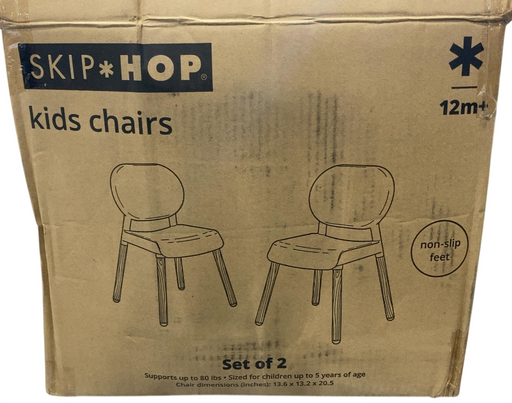 Shop Skip Hop Premium Set of 2 Kids Chairs, White at GoodBuy Gear