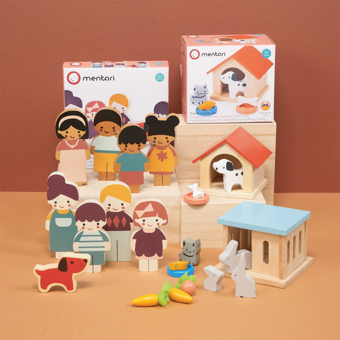 Mentari Doll Family And Pets Bundle