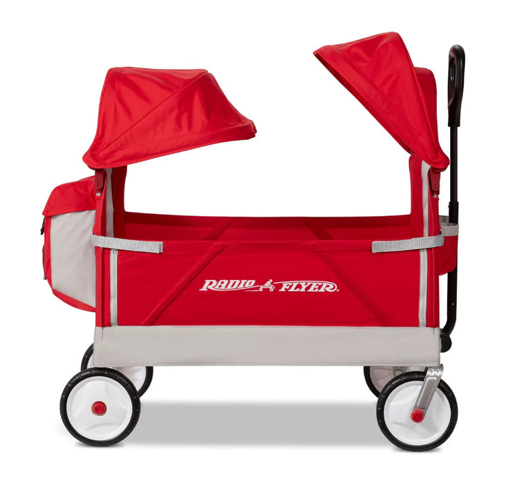 Radio Flyer 3-in-1 EZ Fold Wagon With Canopy, Red