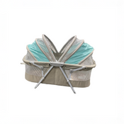 Shop Dream On Me Karley Bassinet, Blue/Grey, Original at GoodBuy Gear