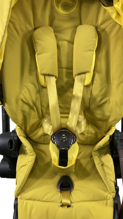 Shop Cybex PRIAM Stroller, 2022, Mustard Yellow, Rosegold at GoodBuy Gear