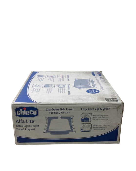 Shop Chicco Alfa Lite Lightweight Travel Playard, Midnight at GoodBuy Gear