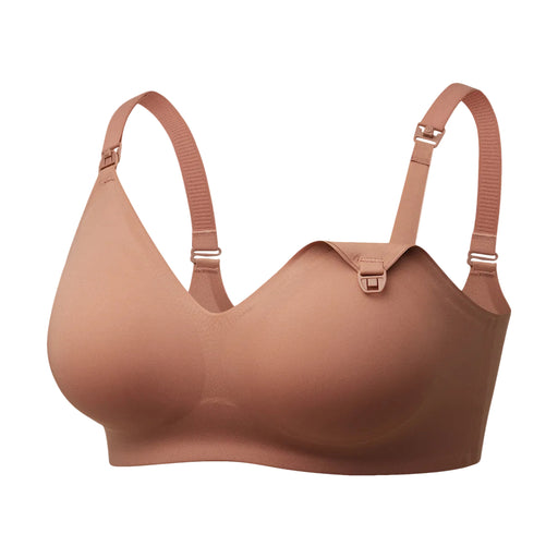 Shop Momcozy SMOOTH- Ultra Soft Omni Maternity Nursing Bra, Shallow Brown, XLarge at GoodBuy Gear