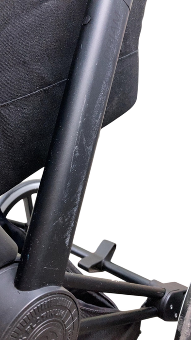 Shop Cybex Priam Stroller Frame With Carry Cot, Deep Black, Matte Black at GoodBuy Gear