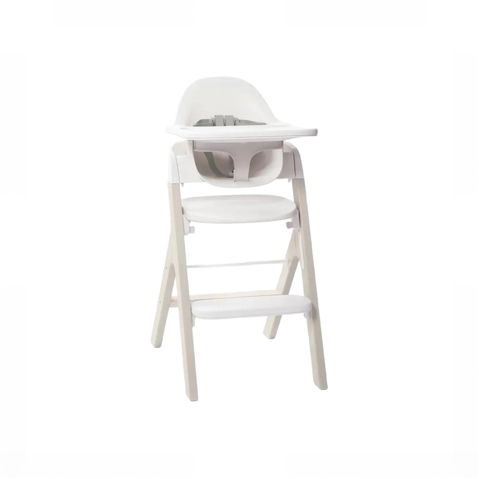 Shop Mockingbird High Chair, Cloud Washed Beech, White at GoodBuy Gear