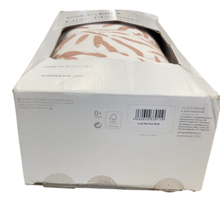 Shop Toddlekind Luxe Organic Cotton Reversible Playmat The Snuggle Mat, Leaves Sea Shell at GoodBuy Gear