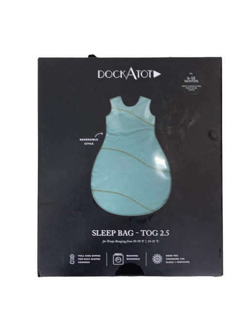 used DockATot Sleep Bag, 2.5, 6-18m, Blue Surf / Avocado