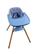 Shop Lalo The Chair with Cushion, Blueberry, Blueberry, Natural at GoodBuy Gear