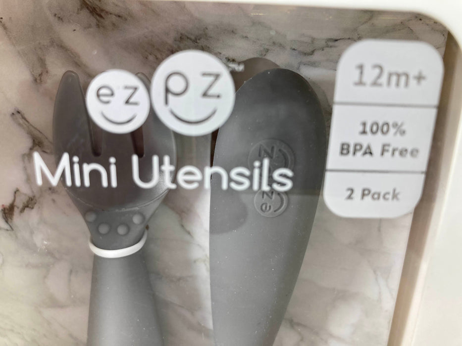 Shop ezpz Mini Utensils, Gray at GoodBuy Gear