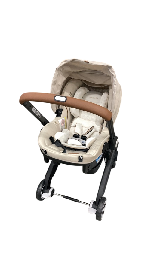 Shop Evenflo Gold Shyft Dual Ride Infant Car Seat Stroller Combo, Champagne, 2024, with Green/Gentle Fabric at GoodBuy Gear