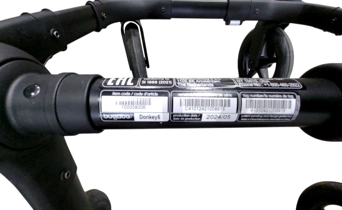 Shop Bugaboo Donkey 5 Mono Stroller, Black, Midnight Black, 2024, without Canopy at GoodBuy Gear